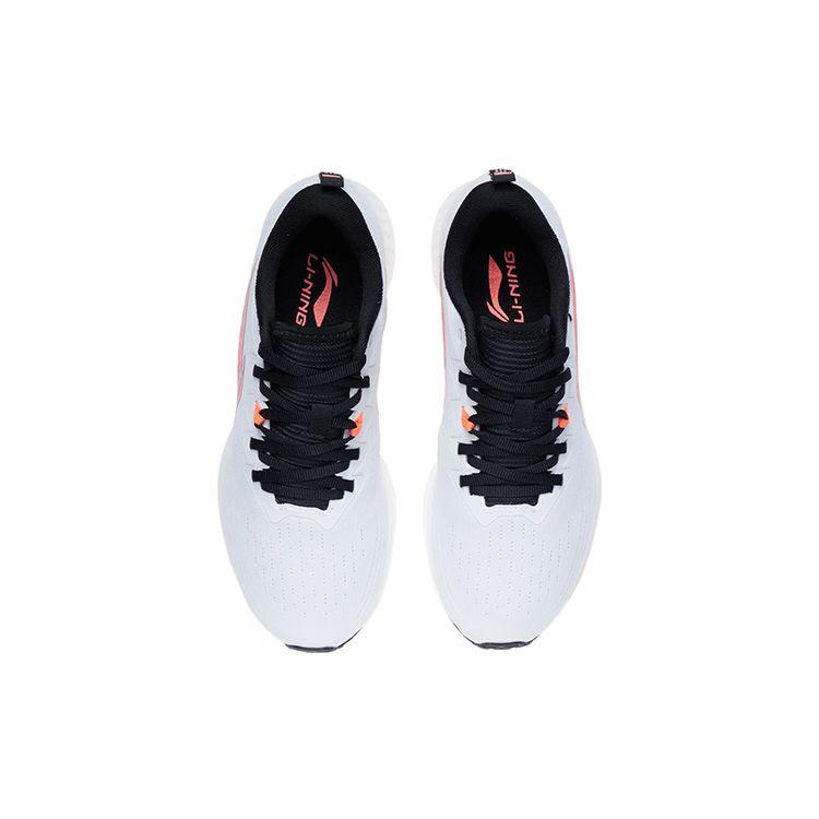 Li-Ning Dark Horse 4 Белые флуоресцентные женские кроссовки Congo Standard-White Fluorescent-Congo-Red ARMR004-12