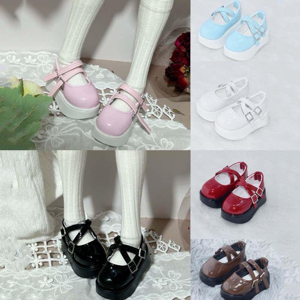 Heightened Thick Sole Bjd Leather Shoes Mini Shoes 45CM Doll Shoes 1/4 Dolls Shoes  Diy Toys