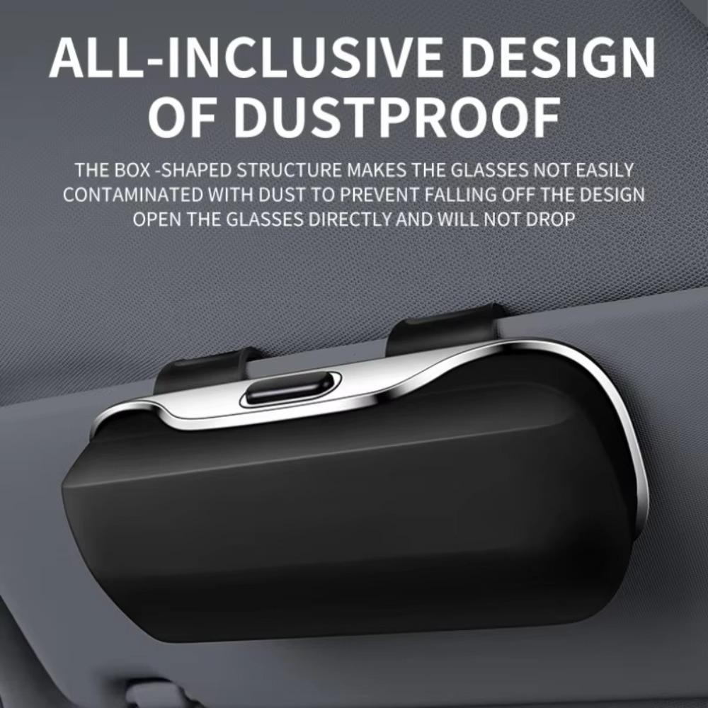 Многофункциональный автомобильный бокс для очков, переключатель нажатием, держатель для линз на солнцезащитном козырьке, для нового автомобиля