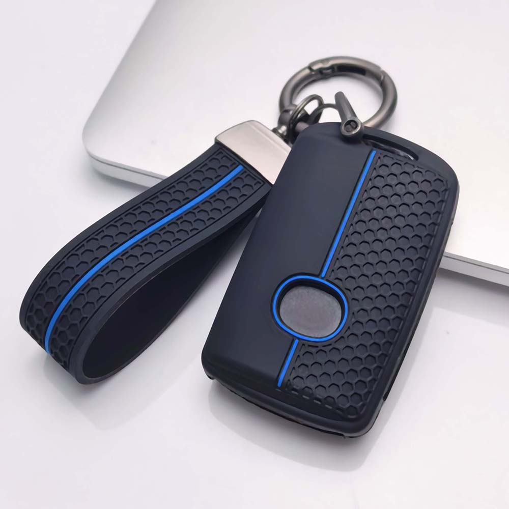 Key Holder Cover for Mazda cx5 cx9 cx30 cx-50 mx5 miata with Keychain Anti-Scratch Guard Shockproof Protection Soft Grip Texture Dust Resistant Cover
