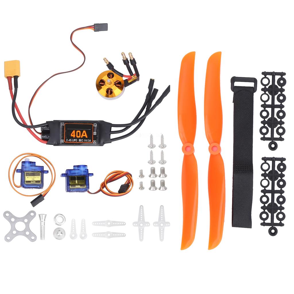 2212 KV1400 Motor 40A XT60T ESC SG90 Servo 8060 Propeller Kit for RC Drone Aircraft FPV