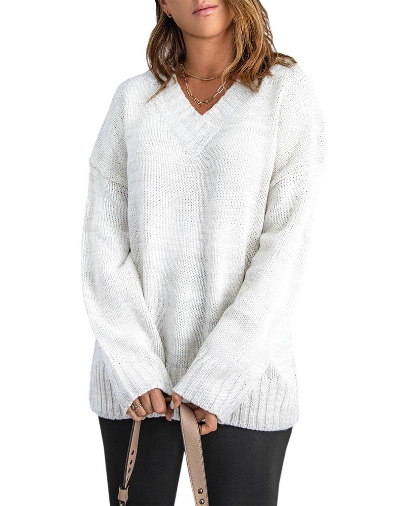 Azura Exchange Drop Shoulder Knitted Sweater