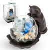Утихана Сохраненная Роза Кошка Идеально подходит для и Других Особых Случаев Кошка Цветы, Мотив, Дни рождения, Выходы на пенсию, (Синий, Любовник)