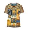 Graphic Men's T Shirt with Flag of Egypt Men Clothing Graphic 3D Full Printed Summer Tops Short Sleeve Fashion Casual Tee Shirts