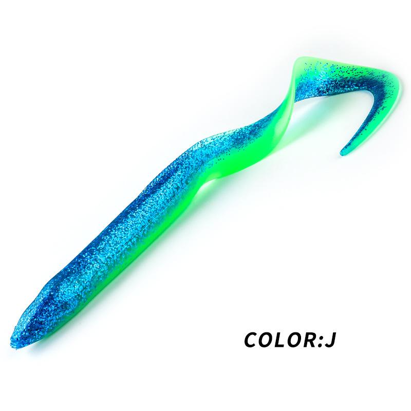 BEARKING Мягкая приманка Угорь с крючком с грузилом, 15см/20см для дальнего заброса морской рыбалки (L45L46)