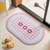 Коврики для ванной комнаты Коврики для туалетной двери Противоскользящие Противопадающие Диатомовая грязь Водопоглощающие Быстросохнущие Коврики для ног Коврики для ванной комнаты