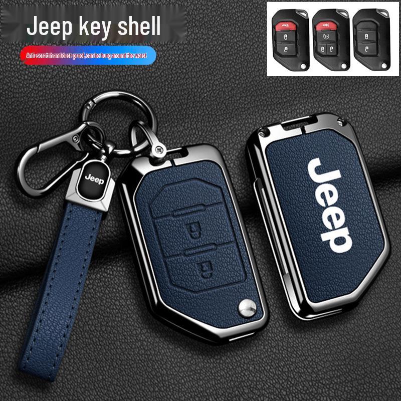 Совместимый чехол для ключа Jeep для Compass, Renegade, Cherokee, Grand Commander, Grand Cherokee