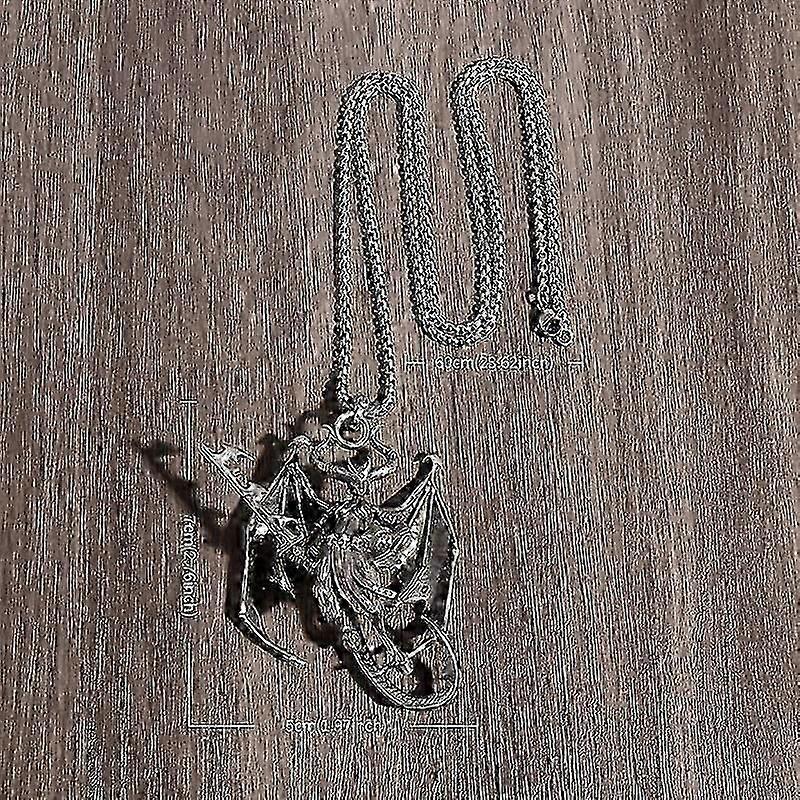 2026 Hot!! Halloween Pendant Double Wings Trial Magic Dragon Necklace
