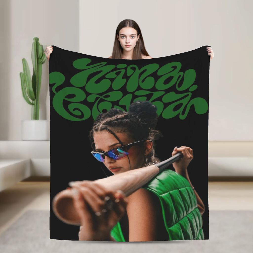 Nina Chuba Blanket Quality Soft singer Throw Blanket Winter Child Bedroom Novelty Bedspread