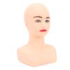 Женская лысая голова манекена из ПВХ, многоразовая косметологическая голова куклы для макияжа лица для практики