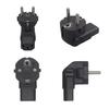 IEC 2-контактный штекер на 3-контактную розетку IECC13 на EU4.8 Адаптер-преобразователь питания для Европы