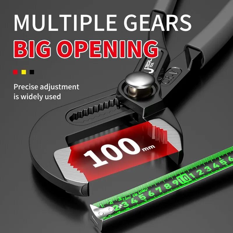 Quick Release Water Pump Pliers Heavy Duty Adjustable Tool Uses for Home Plumbing Pipe Repair and Installation