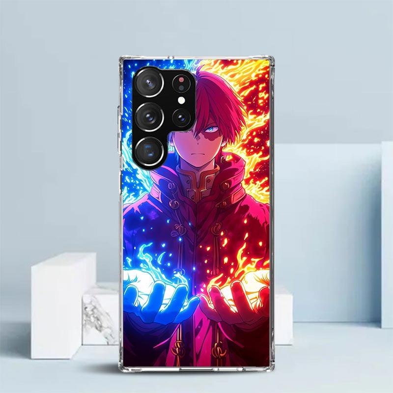 Тодороки Шото MHA Моя геройская академия Мягкий чехол для Samsung Galaxy S25 Edge S26 S24 S23 Ultra Чехол для телефона S22 S21 Plus S20 FE С рисунком