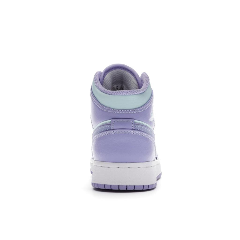 Air Jordan 1 Mid GS Purple Pulse Kids Sneakers Arctic-Punch Glacier-Blue 554725-500
