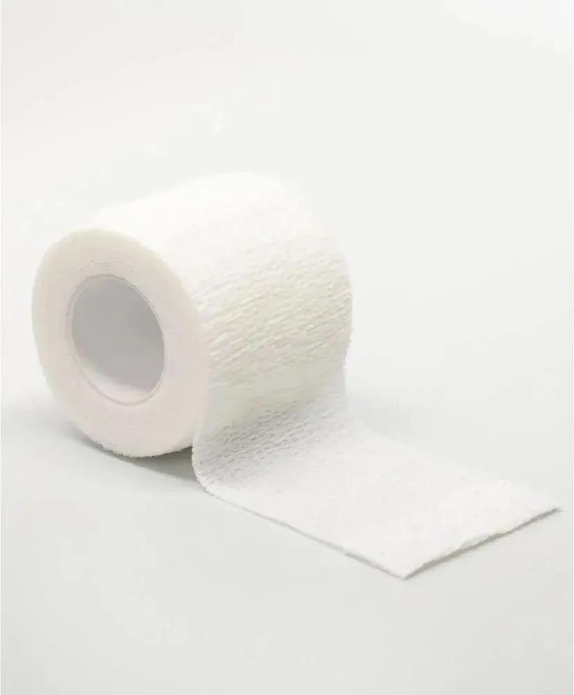 Self-fixing bandage (cohesive) 5 cm x 4.5 m, 24 pieces, elastic white bandage, sports bandage for tattoo, for dressings, for animals