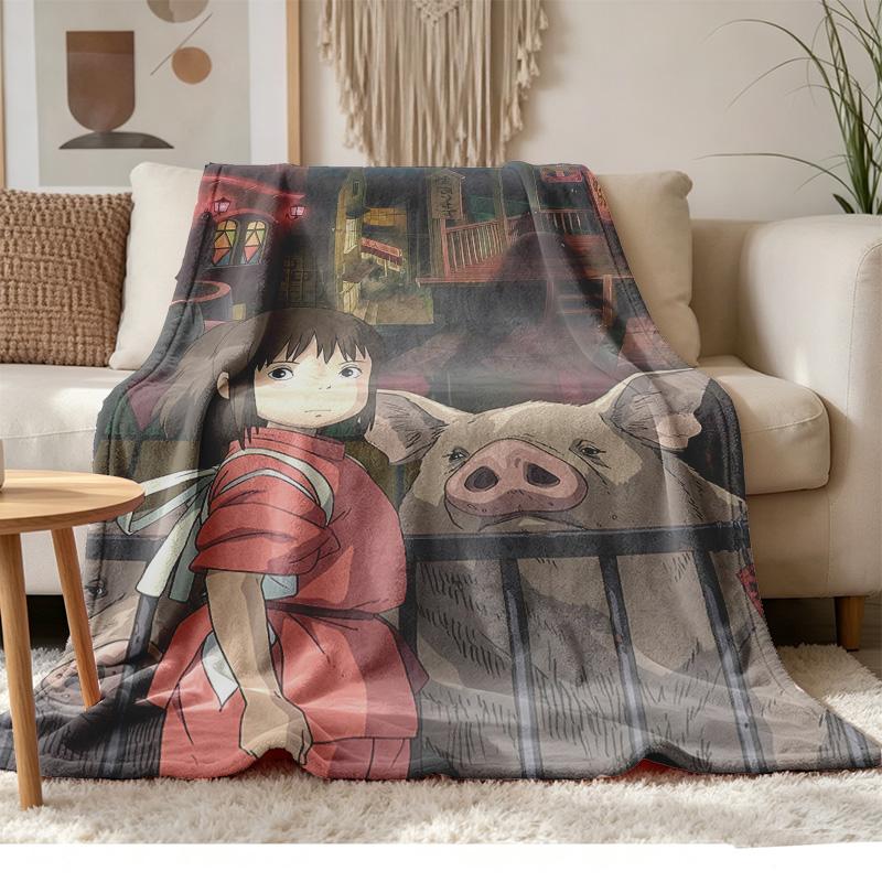 spirited away Soft and comfortable flannel Suitable for sofas living rooms outdoor camping travel and also makes a great anniversary gif