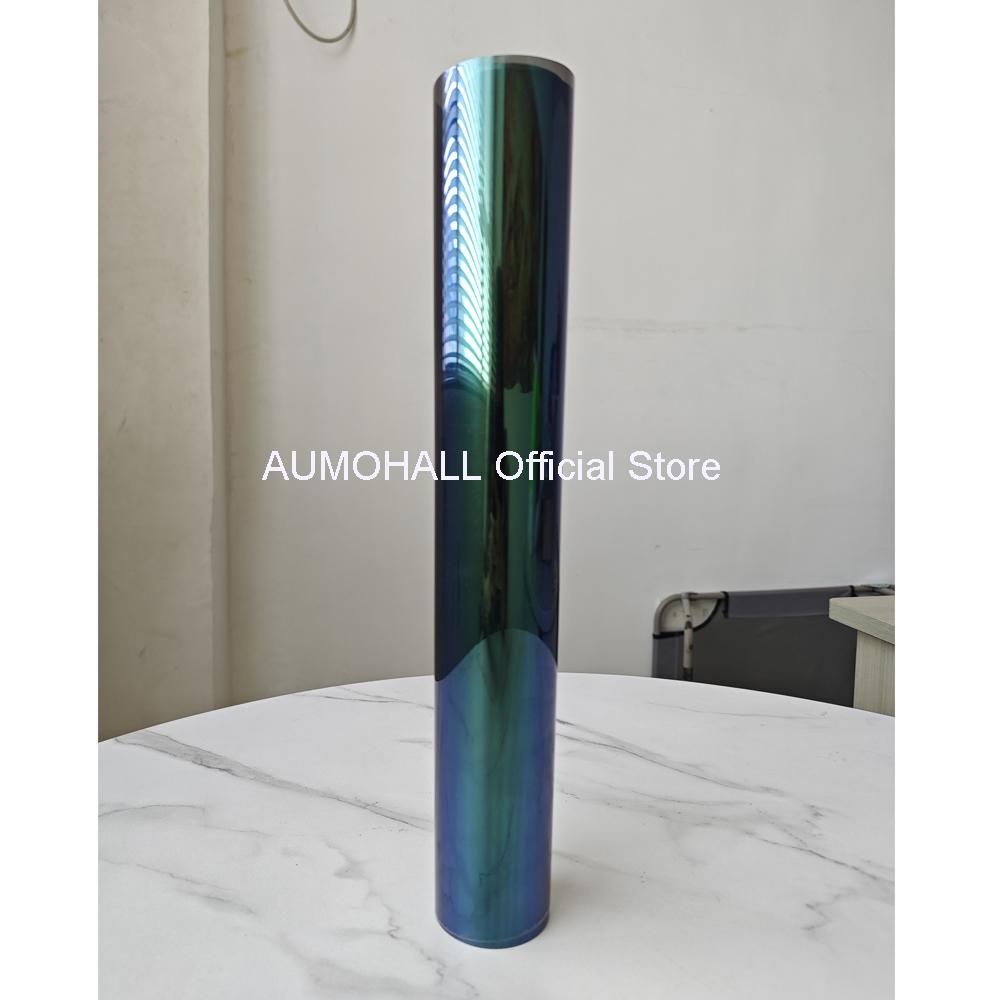 75смX300см VLT 18% Синий Хамелеон Боковое стекло грузовика автомобиля Заднее лобовое стекло Пленки, меняющие цвет солнцезащитные тонировочные пленки Anti Look