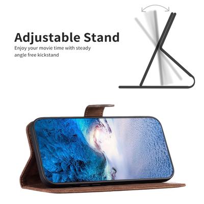 Для Xiaomi Redmi Note 13 Pro 5G/Poco X6 5G Кожаный чехол-книжка с узором в клетку Кошелек Чехол для телефона