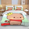New Bubu Dudu Cartoon Cute Bear Kawaii Christmas Gift King Twin Double Boys Bedding Set Microfiber or Polyester Duvet Cover Set