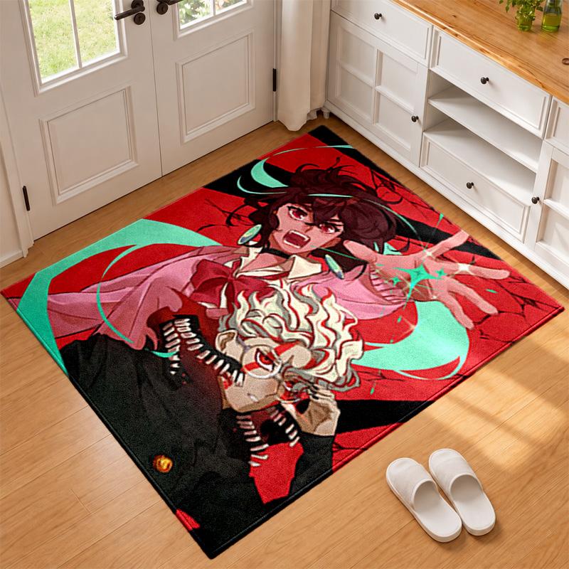 Dandadan Carpet Door Mat for Living Room or Bedroom Protective Mat Under Chair Office Decoration Christmas Gift Birthday Present