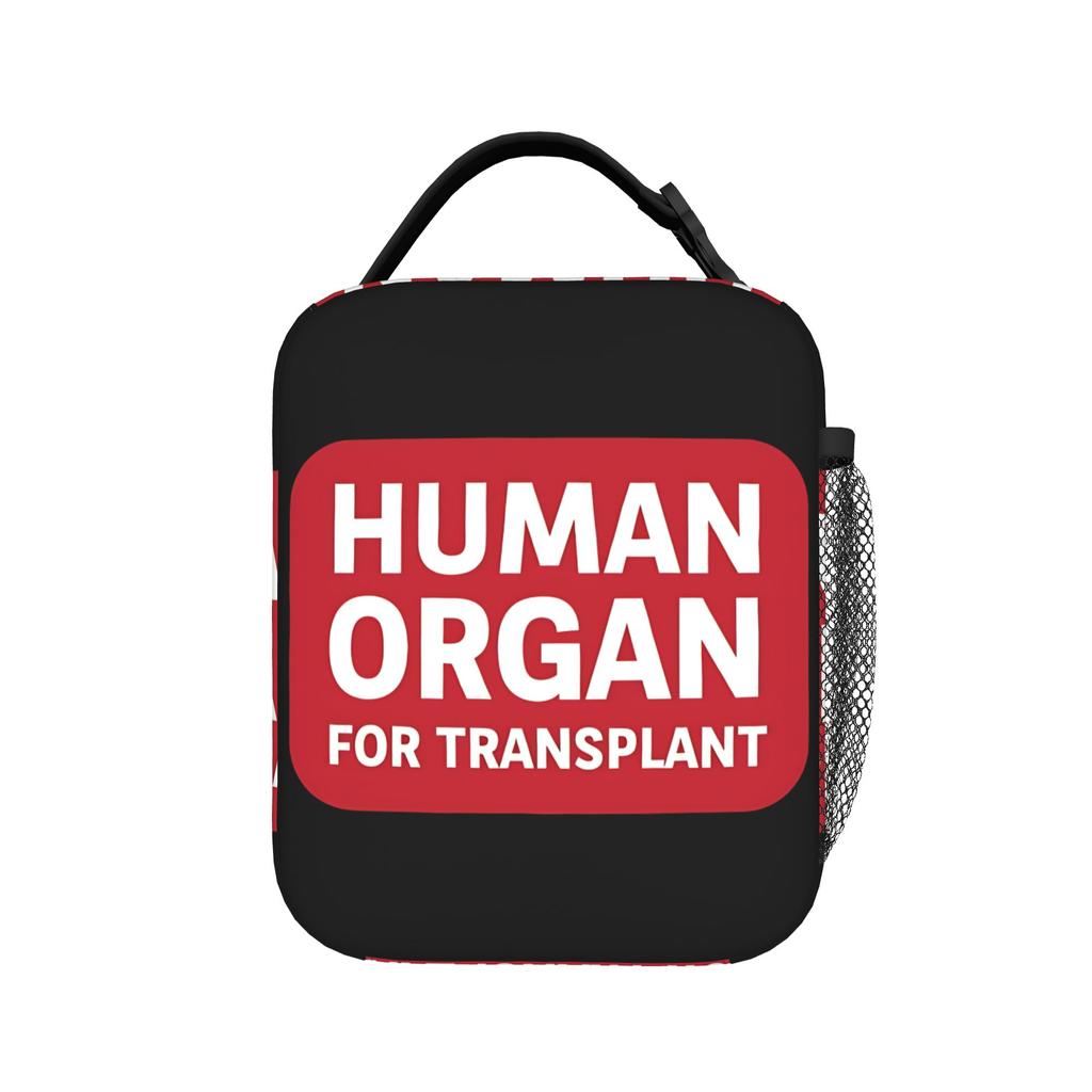 Funny Human Organ for Transplant Lunch Bag Cute Lunch Box For Women Travel Portable Cooler Bag Graphic Thermal Tote Handbags