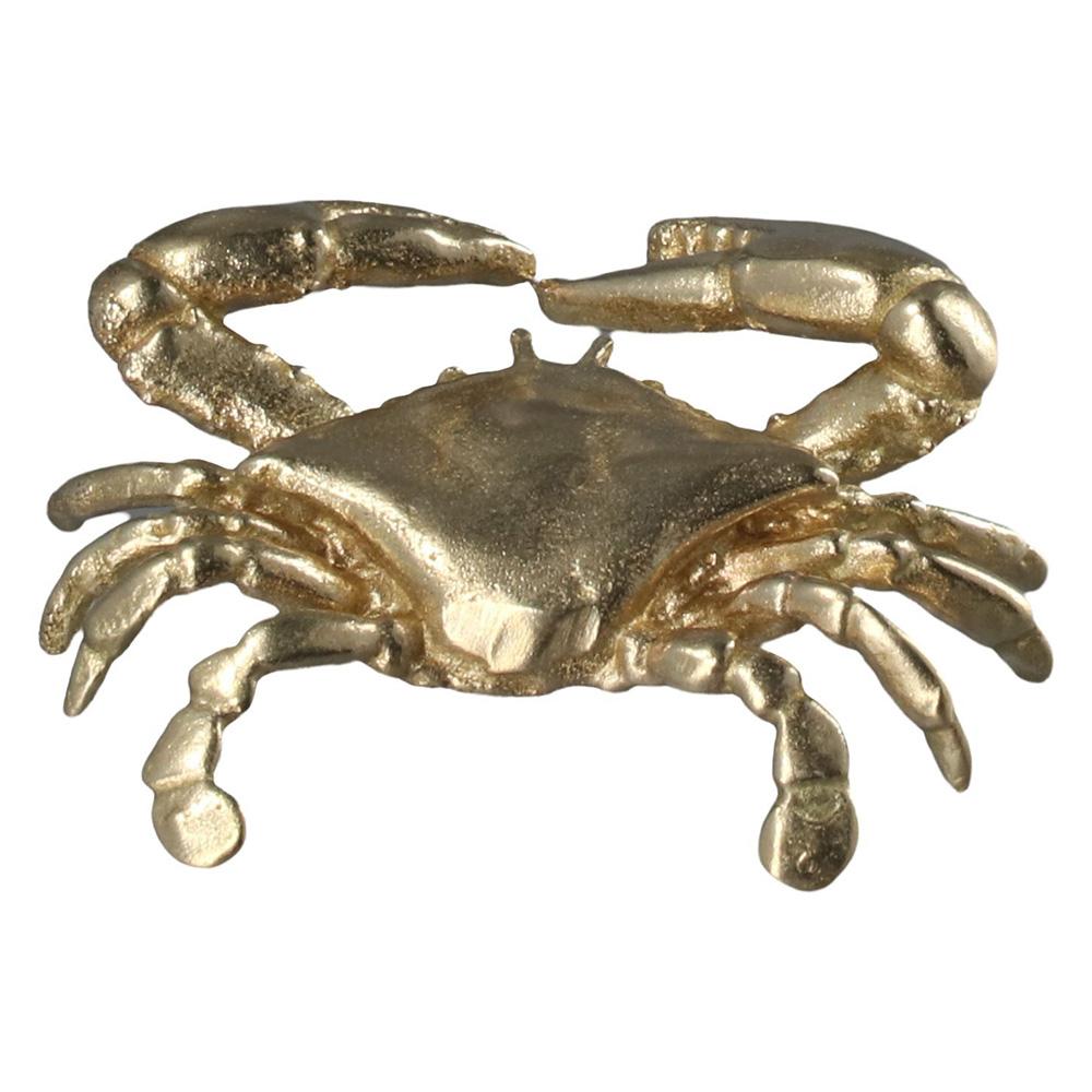 Латунная скульптура краба Краб Краб Украшение Новая мини-фигурка краба Главная