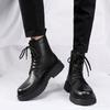 Повседневные деловые мужские ботинки в классическом стиле ретро для отдыха на открытом воздухе, для прогулок, для офиса, черного цвета, для взрослых и молодежи. Популярная обувь.