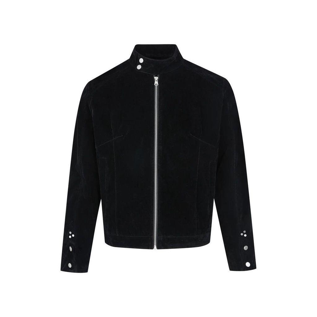 Lade Autumn "Modern Times" Retro Suede Stand Collar Harrington Jacket for Men and Women