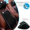 Ecloud Shop Lumbar Support Cushion Neck Pillow Ergonomic Universal Fit for Major Car B0013 Car/Headrest Kit, Design, Seats, Black,