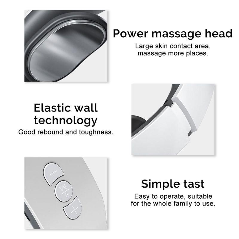 4 Modes 15 Gear Electric Neck Massager EMS Pulse Massage Smart Cervical Spine Massager Can Heating for Muscles Relax Pain Relief Physiotherapy