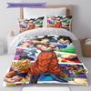 Постельное белье с рисунком DRAGON BALL, Комплект с одеялом, Пододеяльник, Наволочка, Домашний подарок на день рождения (1 пододеяльник + 2 наволочки, без наполнителя)