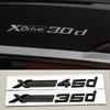 3D ABS Черный Логотип XDrive 30d 35d 40d 45d 50d 55d Шильдик Наклейка на Багажник Крыло Бок Для BMW X3 X5 X6 X7 F25 F15 G01 G05 tv2