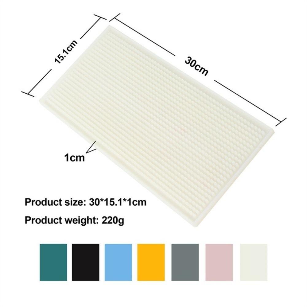 Non-Slip Base Silicone Bar Mat Silicone Coffee Spill Mat Stylish Countertop Bar Mat For Bars