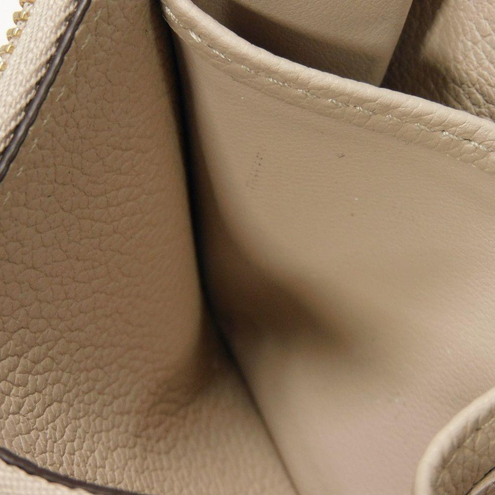 Б/у 12564 Кошелек Lockme на молнии по кругу M80100 7943 Логотип LV на молнии по кругу RFID Подпись LV Зеленый Унисекс из Японии ОРИГИНАЛ