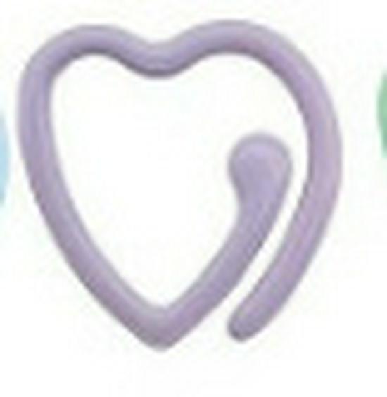 Металлические маркеры для вязания в форме сердечка, с росписью, для вязания и DIY проектов из пряжи