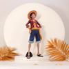 One Piece Луффи Улыбающееся Лицо Луффи Mengqi D Luffy Меняющее Лицо Луффи Ручная Работа ПВХ Модель Украшение Рождественское Украшение Подарок