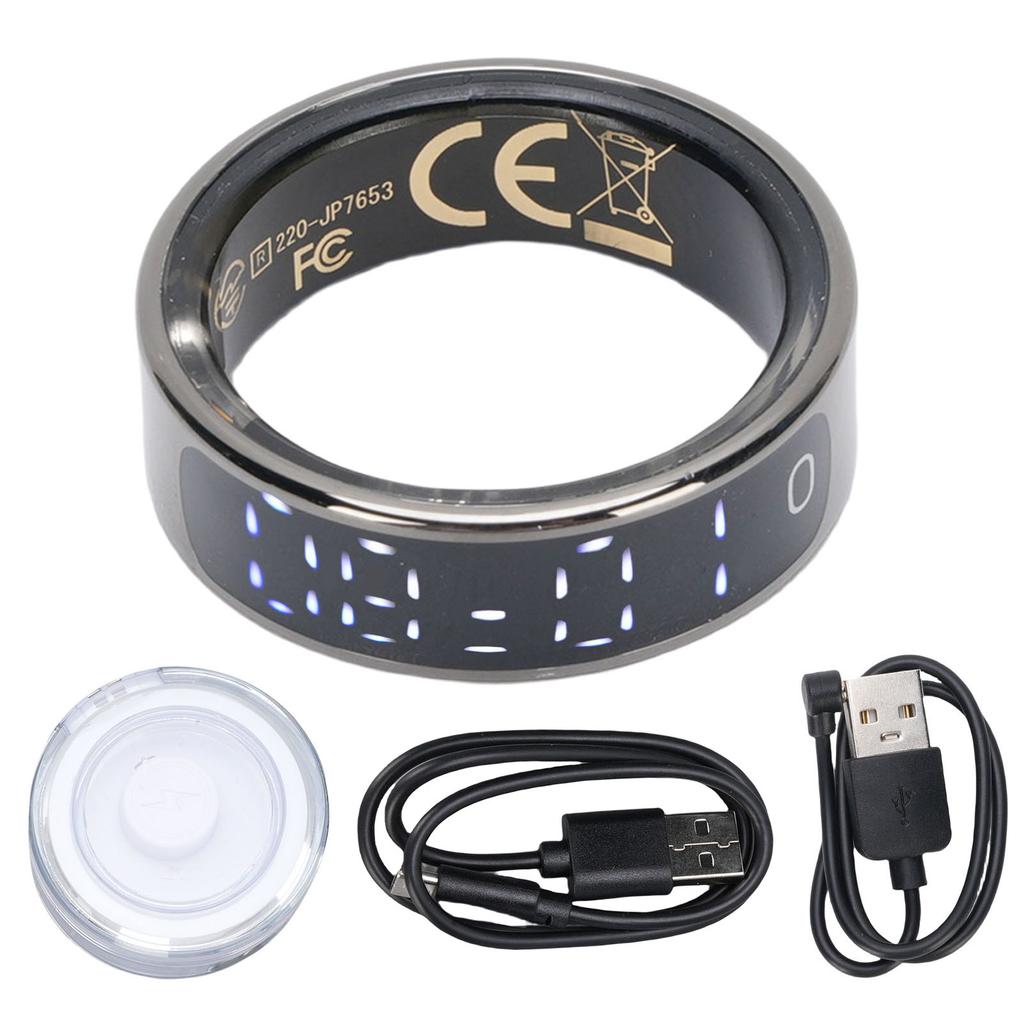 Умное кольцо с управлением жестами, отслеживанием здоровья, водонепроницаемостью, фитнес-кольца с сенсорным дисплеем для деловых поездок, 8 ID: