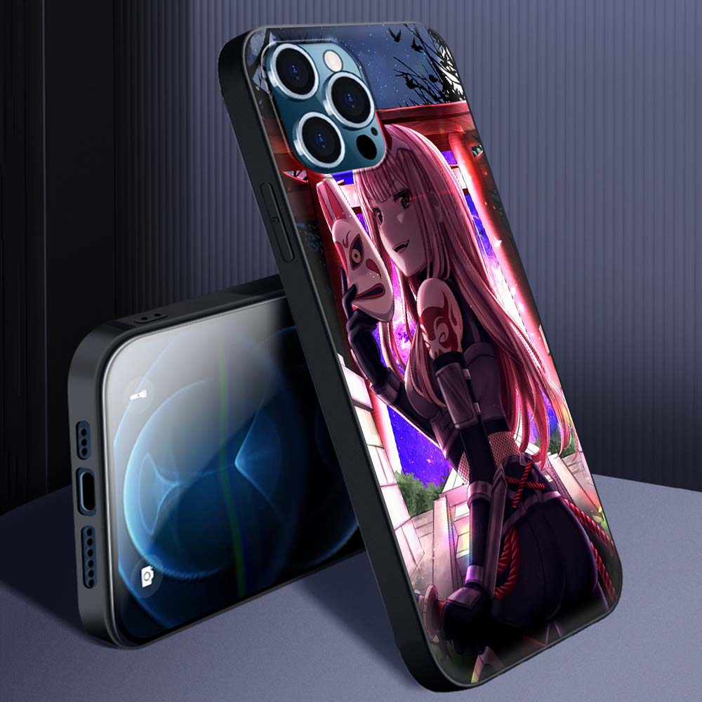 02 Zero Two Anime Darling In The Franxx Case for iPhone 13 14 11 12 Pro Max 7 8 Plus SE X XR XS Max Silicone Cover Phone Cases