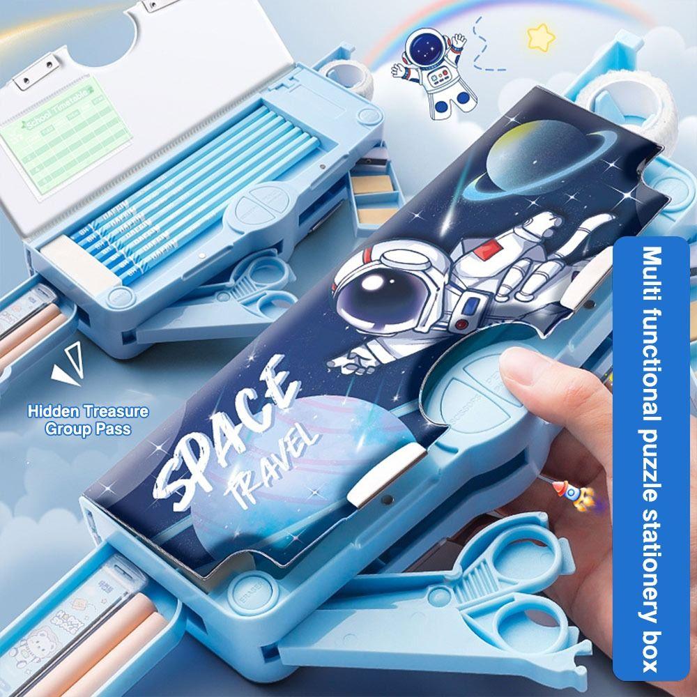 Large Capacity Pencil Case With Pencil Sharpener Stationery Storage Box Students Gift