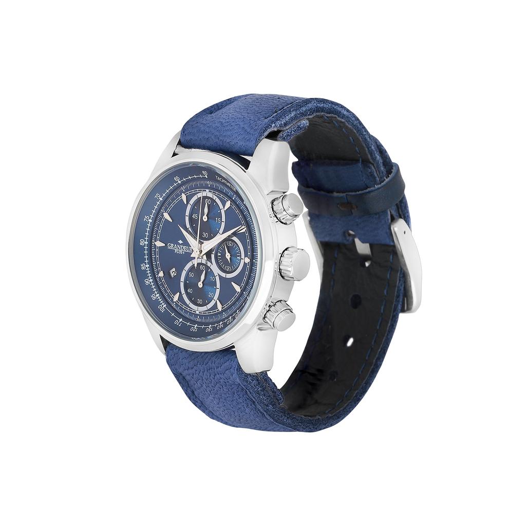 Часы Grandeur Plus Elk Leather Band Series GRP001E2 Blue [Grandeur Plus] Мужские