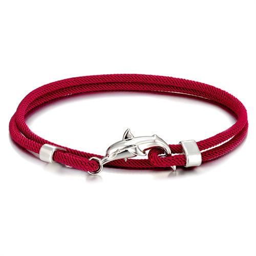 Миланская веревка Цветной браслет с несколькими кругами Регулируемый для мальчиков и девочек Маленький свежий браслет-шнурок с дельфином