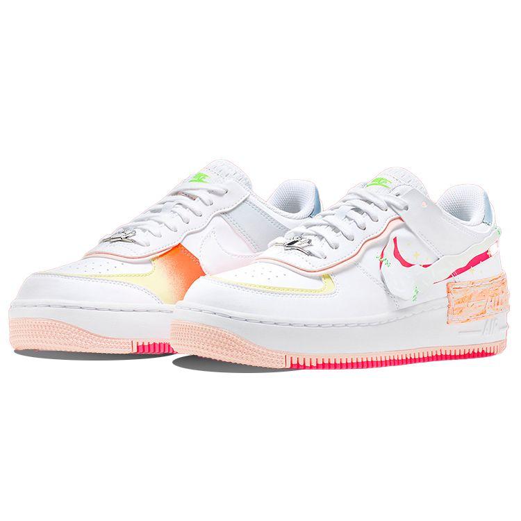 Nike Женские кроссовки Air Force 1 Shadow Ghost Swoosh белые Aura DV1364-111