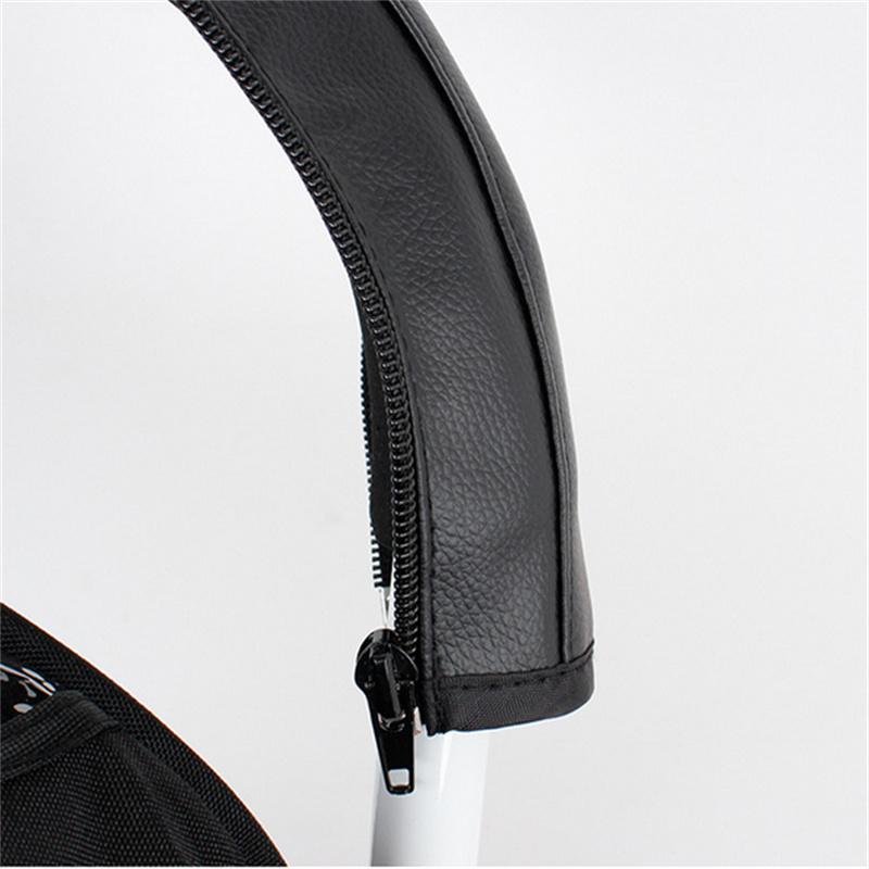 Ручка для детской коляски из ПУ кожи, чехол на подлокотник для прогулочной коляски, защитный чехол для детской коляски, универсальный, противоскользящая накладка, мягкий