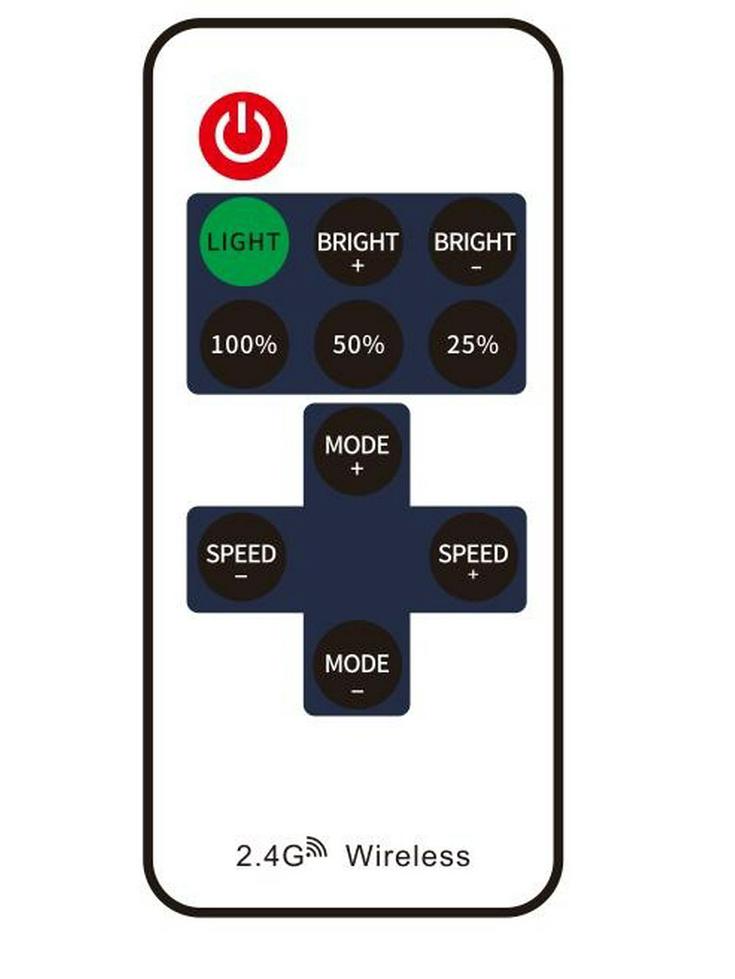 Монохромный контроллер светодиодной ленты с беспроводным Bluetooth-таймером и 11-кнопочным пультом-диммером