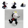 Charming New Ranboo Sit Cute Plush Toy Black And White Sheep Doll For Home Decor