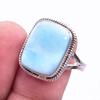 Natural Republic Ларимар Драгоценный камень 925 Проба Стерлинговое серебро Подарочное кольцо S.9 C5e78