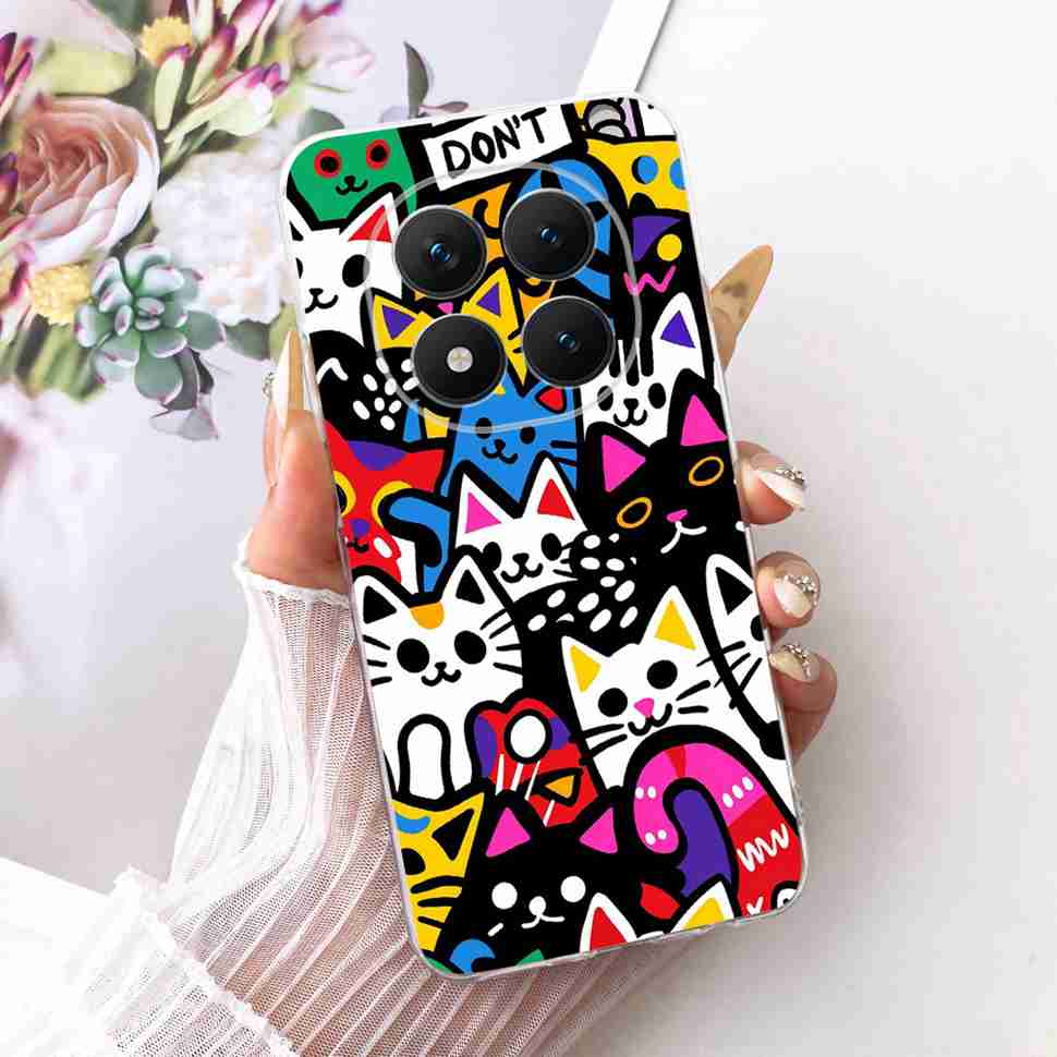 Для Xiaomi Redmi Note 15 Pro Plus ProPlus 5G Чехол Цветочный Мультяшный Чехол Мягкий Силиконовый Чехол Для Redmi Note 15 Pro+ Чехол