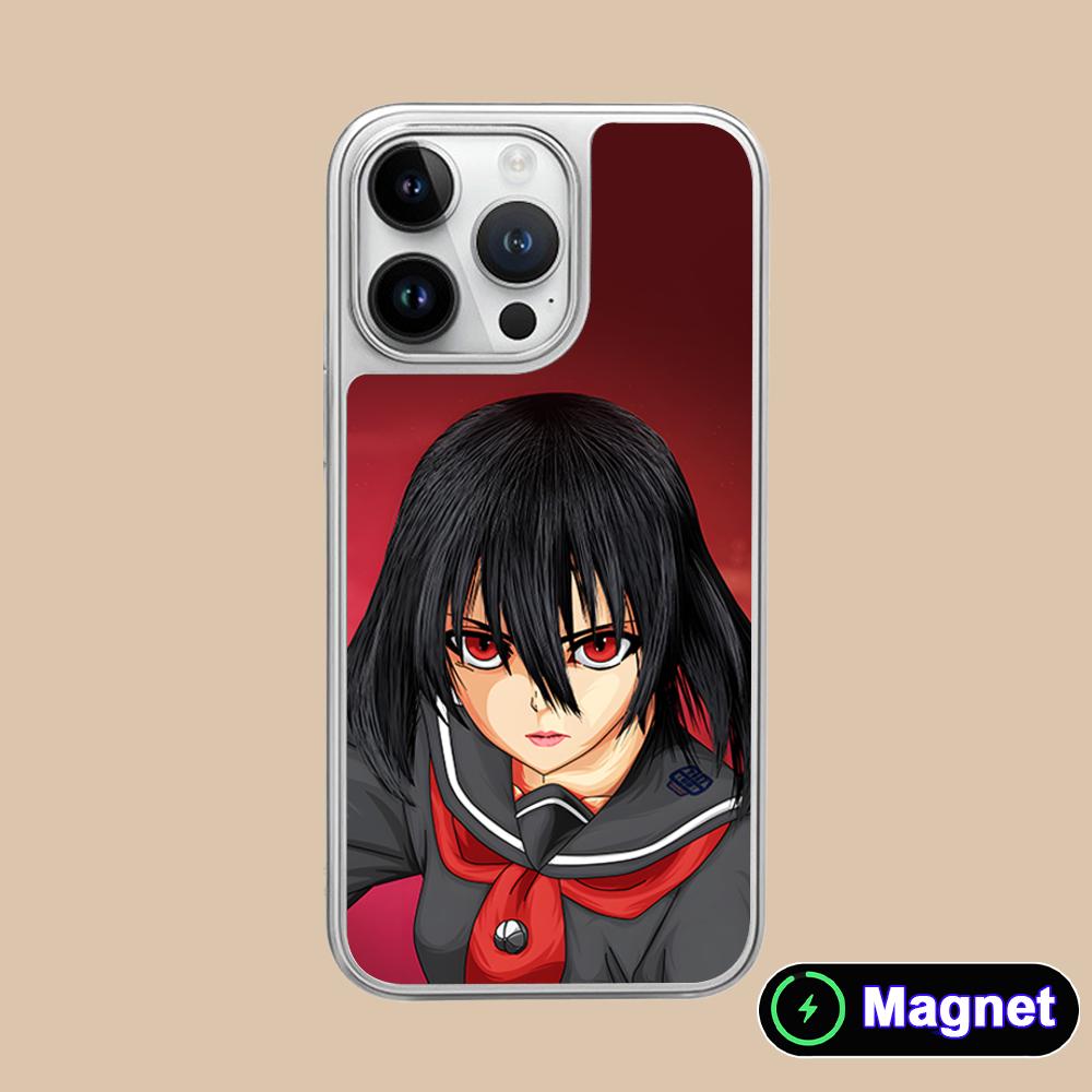 Чехол для мобильного телефона Akame Kurome с серебряным покрытием Magsafe для iPhone 17 16 15 14 13 12 11 Air Pro Max Plus Цветная крышка