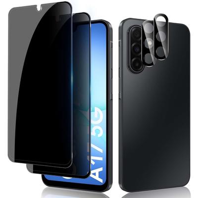 Приватное закаленное стекло для Samsung Galaxy A17 5G/A17 /A26 5G 2+2 шт. Защитная пленка для экрана с защитой от подглядывания + Защитная пленка для объектива камеры 9H Стекло против подглядывания