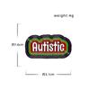 Alloy Enamel Rainbow Cartoon Letter Autistic Brooch, Anti Slip Waist Tightening Brooch, Anti Exposure Pin for Bag Clothes Decoration Badge